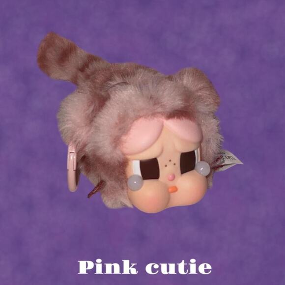 New Pop Mart Crybaby Wild But Cutie (Pink Cutie) Plush Kitty Bag Charm - Picture 3 of 7
